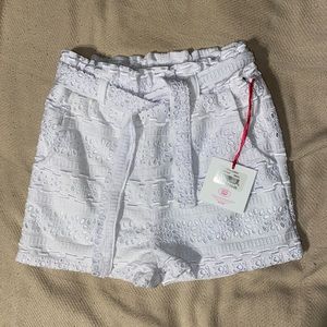 NWT Laura Ashley Girls Embroidered Shorts
